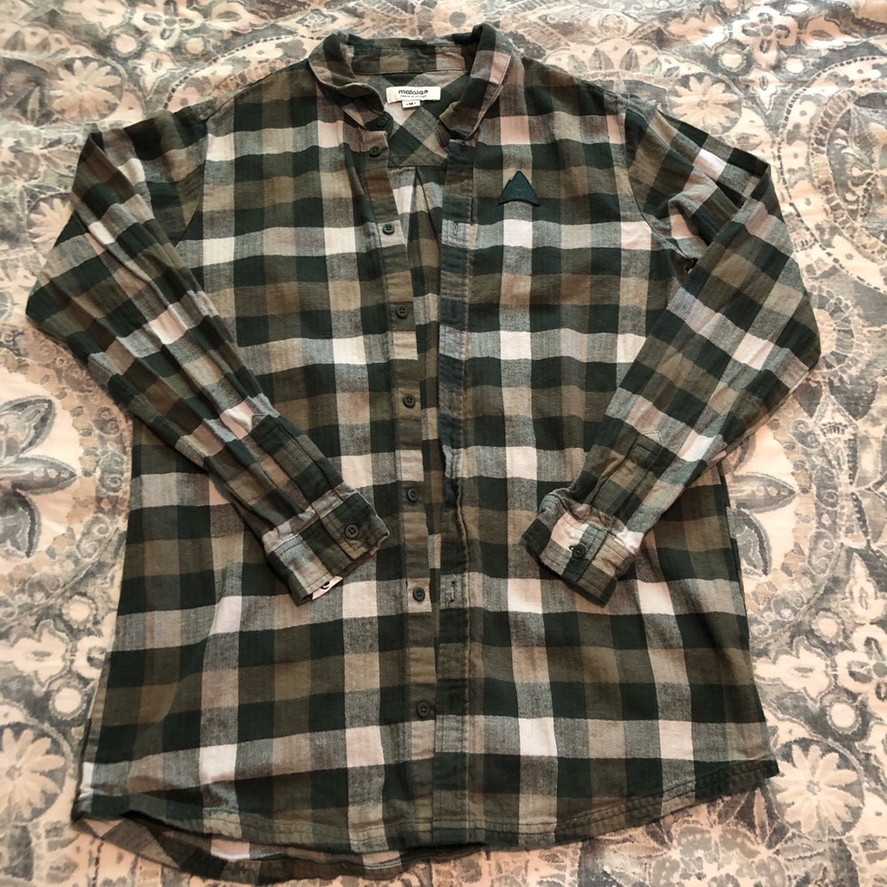 Maloja women’s plaid shirt. NWOT. Size medium